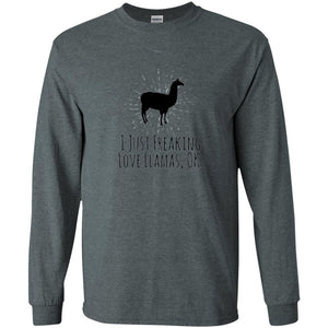 Llama Lover T-shirt I Just Freaking Love Llamas Ok