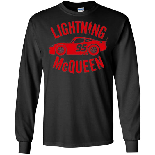 Pixar Cars Lightning 95 Mcqueen Vintage Graphic T-shirt Black