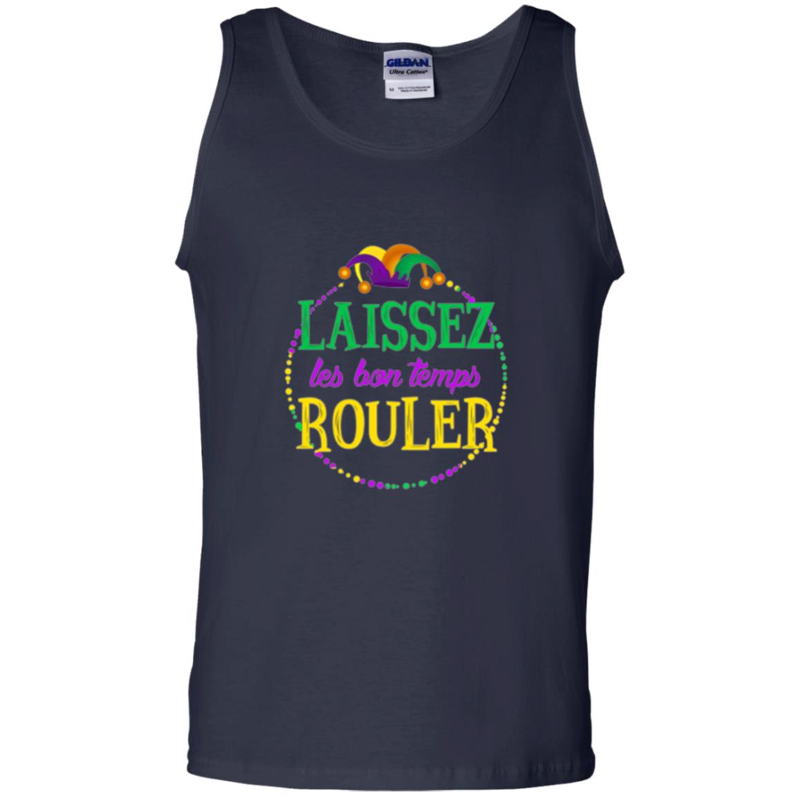 Mardi Gras T-shirt Laissez Les Bon Temps Rouler Navy
