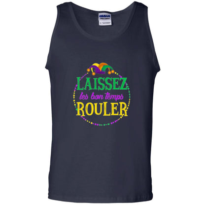 Mardi Gras T-shirt Laissez Les Bon Temps Rouler Navy