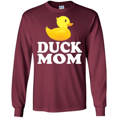 Duck Mom Funny Bird Lover T-shirt Maroon