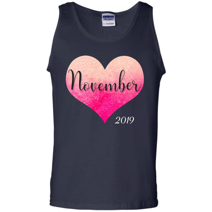 Pregnancy Reveal Announcement Party November 2019 Shirt Navy
