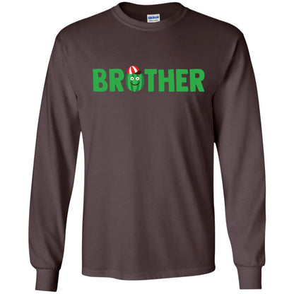Brother Watermelon Funny Summer Melon Fruit Shirt For Brother Dark Chocolate