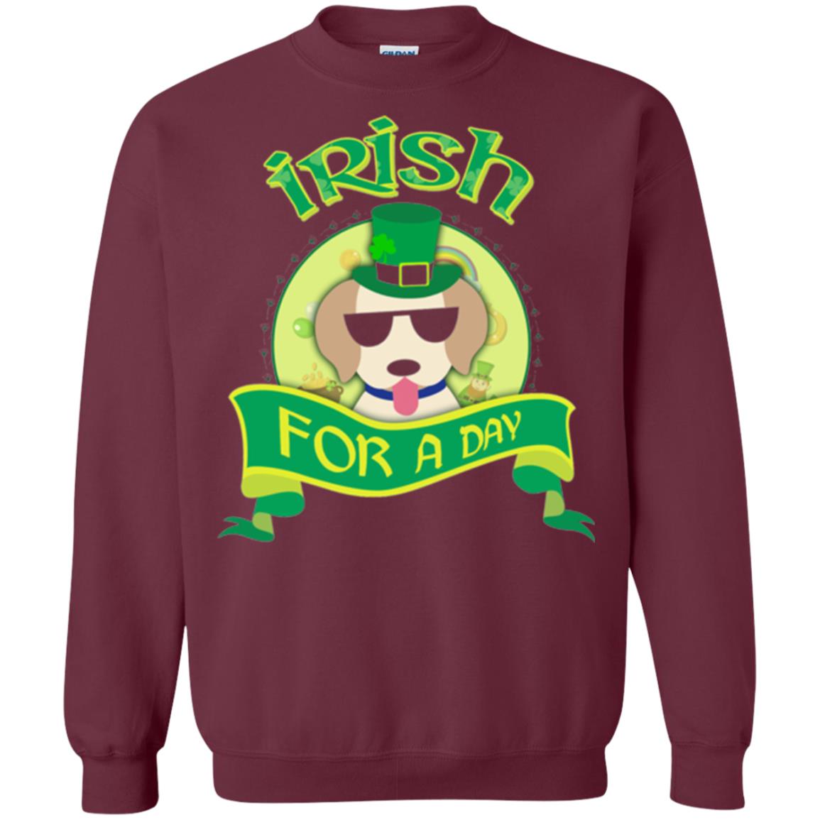 Saint Patrick_s Day 2018 T-shirt Amazing I_m Irish Labrador Maroon
