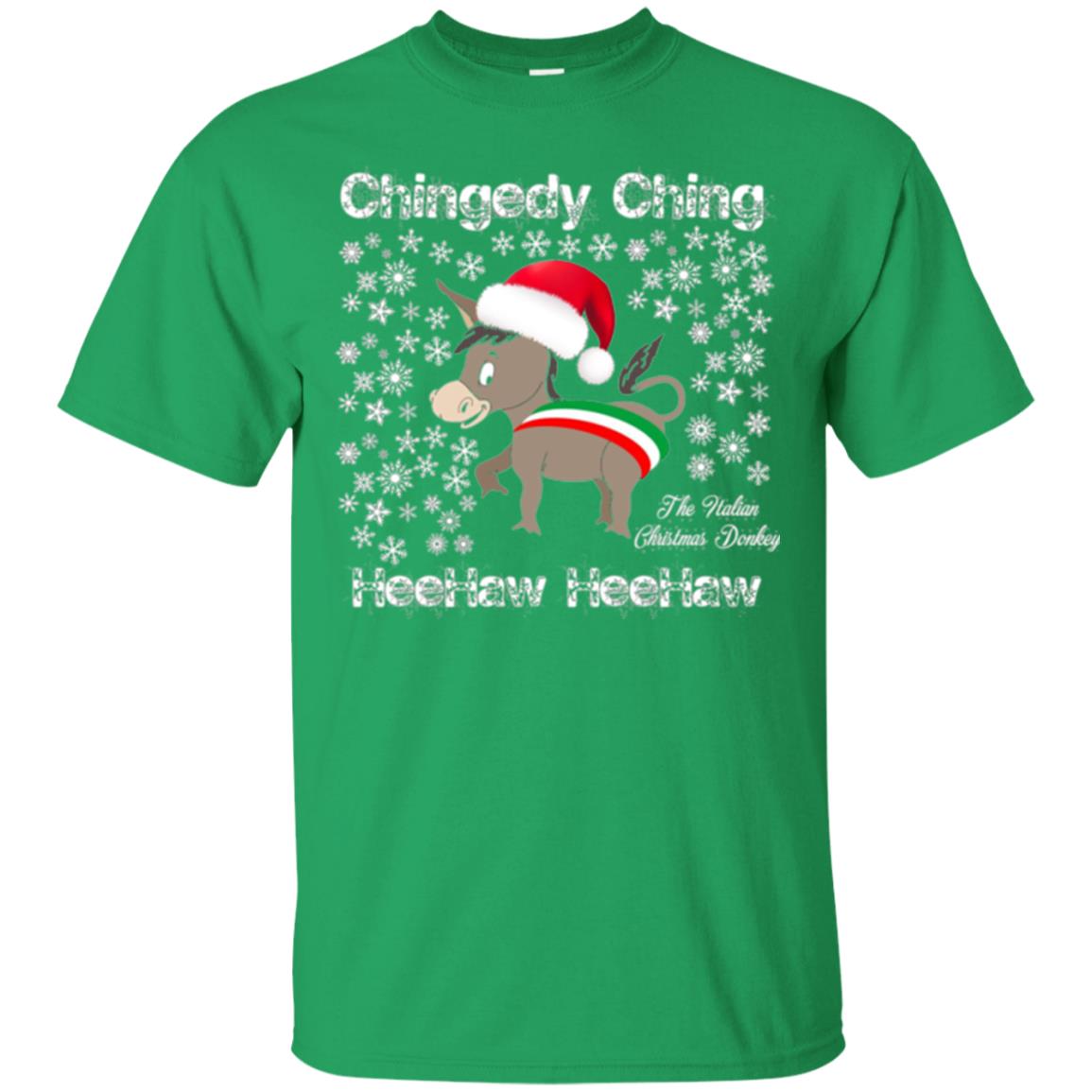 Christmas T-shirt The Italian Christmas Donkey Irish Green