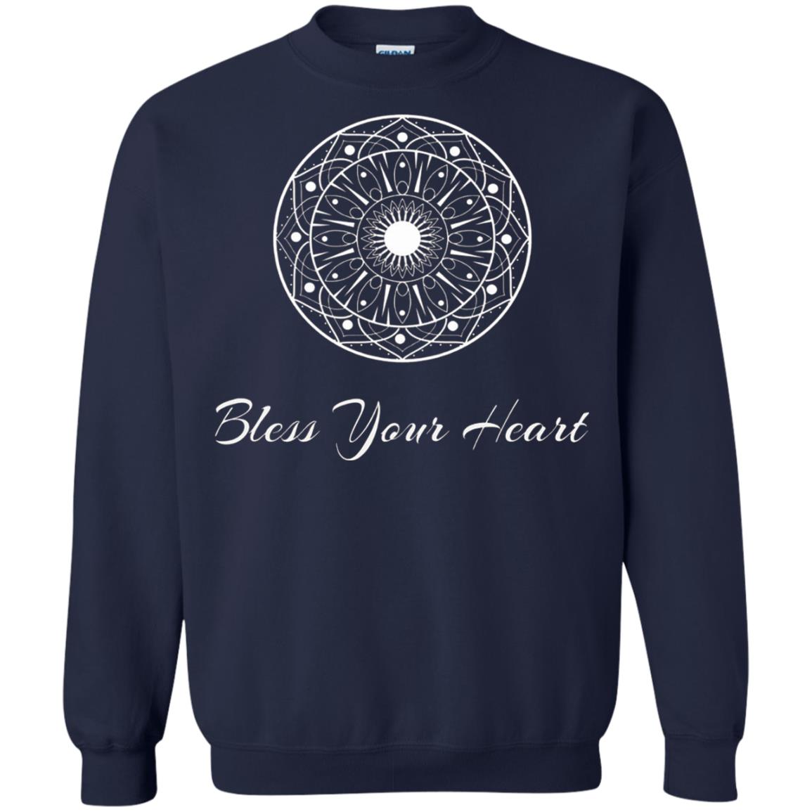 Bless Your Heart Mandala T-shirt Navy