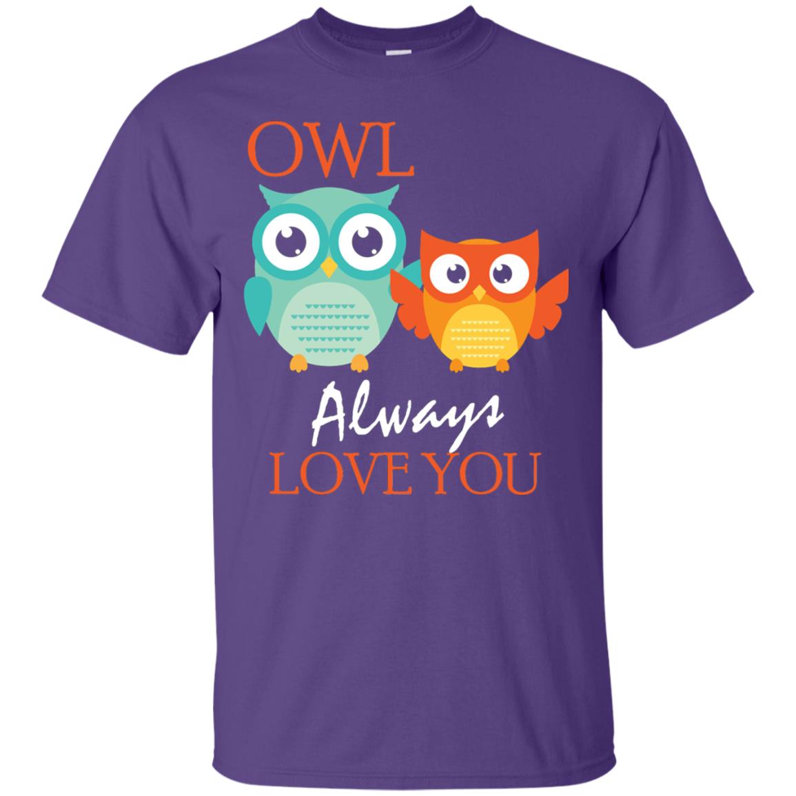 Owl Always Love You Cute Mothers Day T-shirt Purple