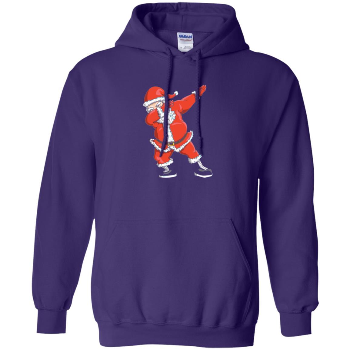 Christmas T-shirt Dabbing Santa Claus T-shirt Purple