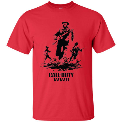 Military T-shirt Call Of Duty Wwii Red