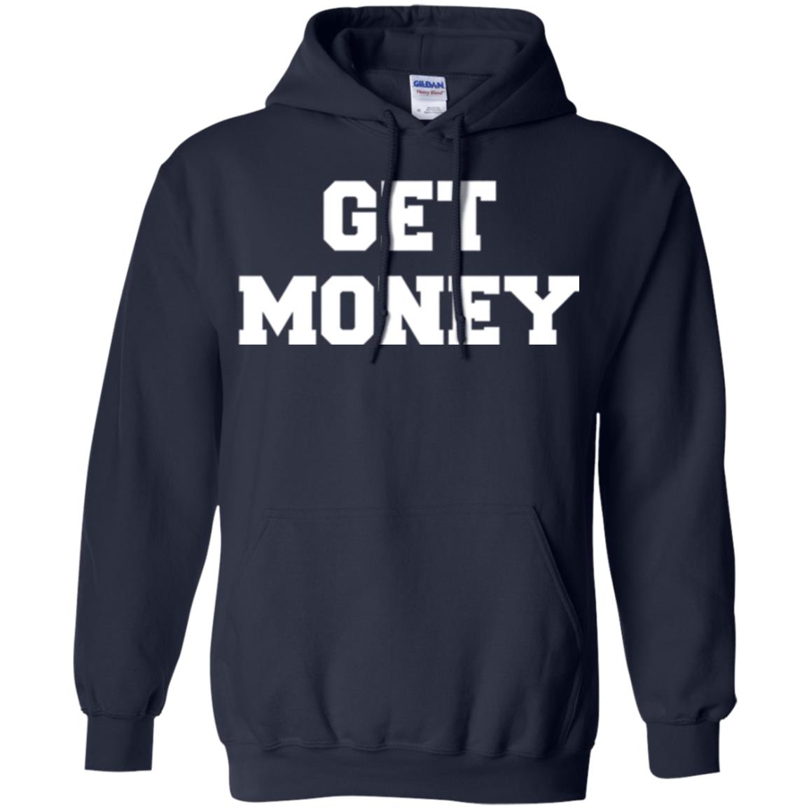 Motivational Quote T-shirt Get Money Navy