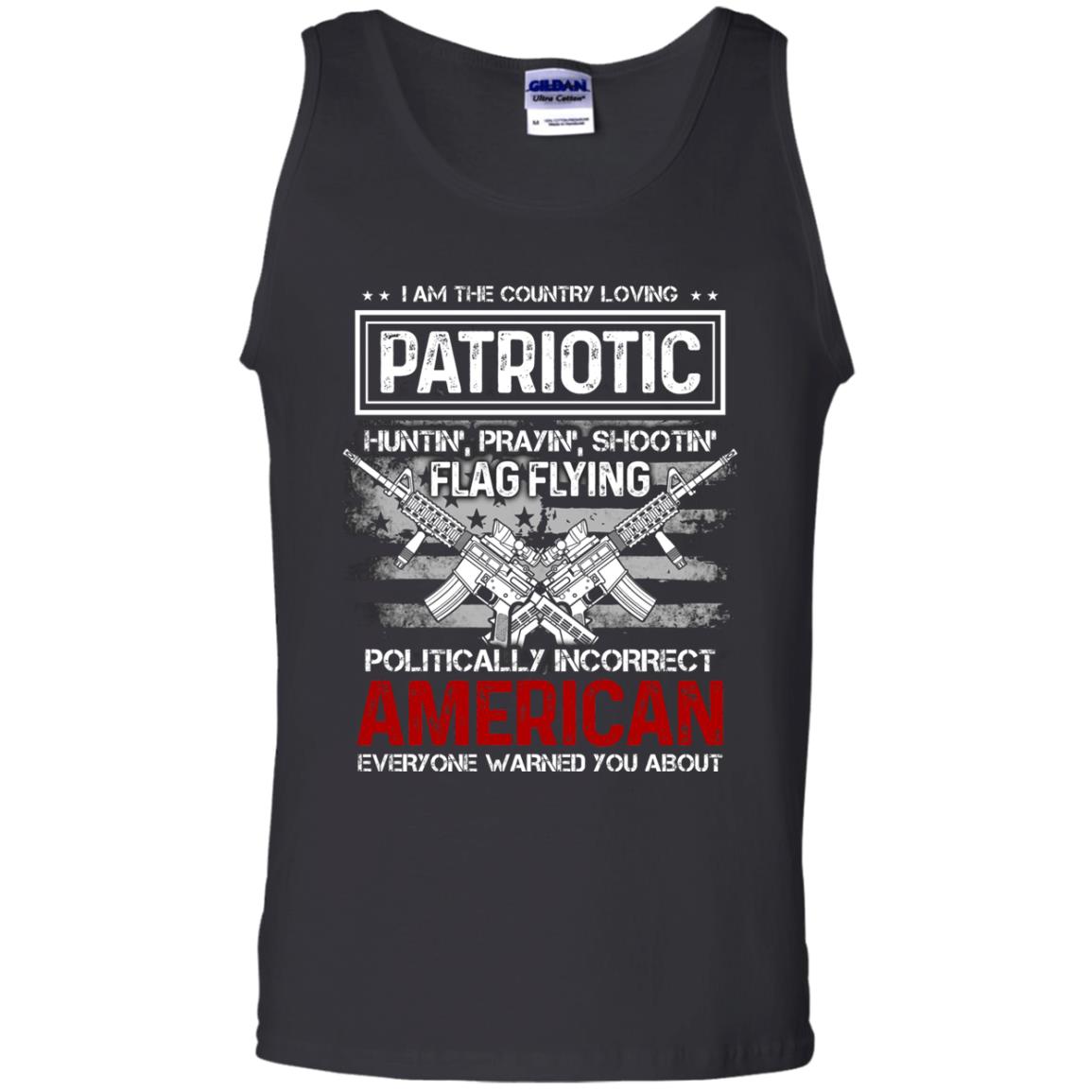 Politically Incorrect American Everyone Warned You About Military Shirt Black
