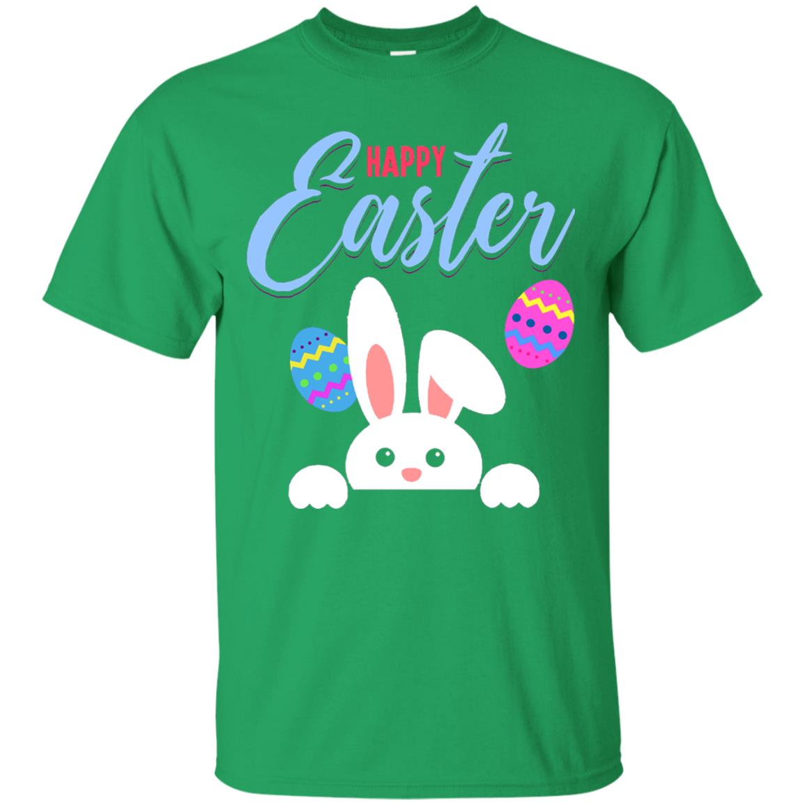 Emoji Bunny Egg Happy Easter Shirt Irish Green