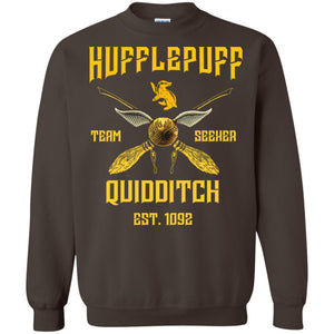 Hufflepuff Quidditch Team Seeker Est 1092 Harry Potter ShirtG180 Gildan Crewneck Pullover Sweatshirt 8 oz.