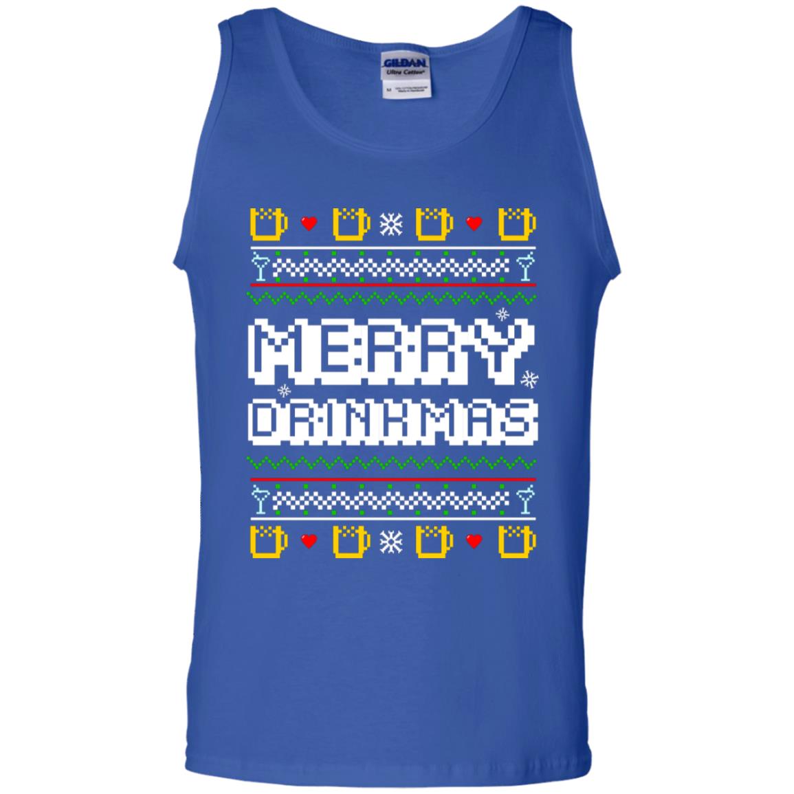 Merry Drinkmas X-mas Gift Shirt For Drinking Lovers Royal
