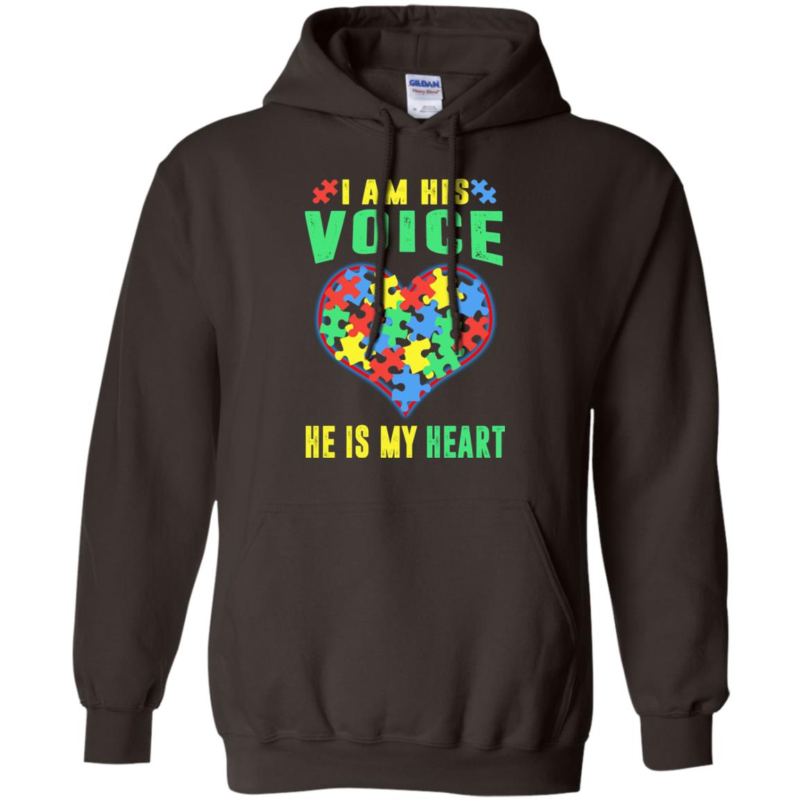 Autism Awareness Shirt He Is My Heart Dark Chocolate