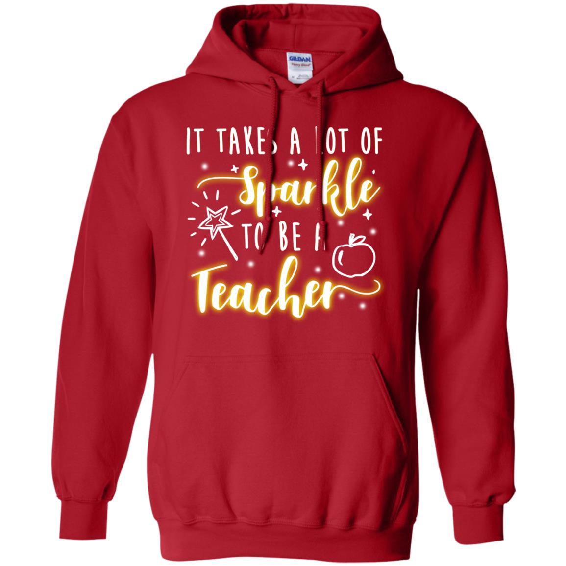 It Takes A Lot Of Sparkle To Be A Teacher Shirt Red