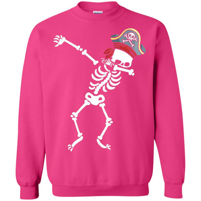 Dabbing Skeleton With Pirates Hat T-shirt Heliconia