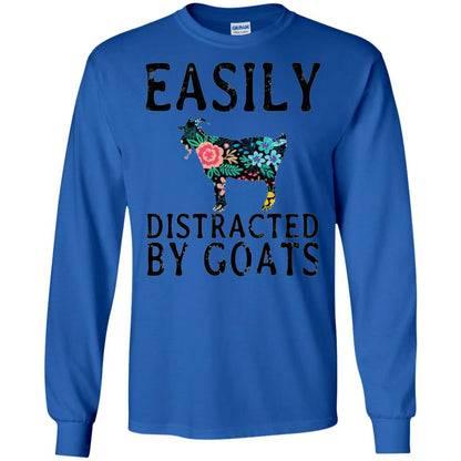 Easily Distracted By Goats Shirt Royal