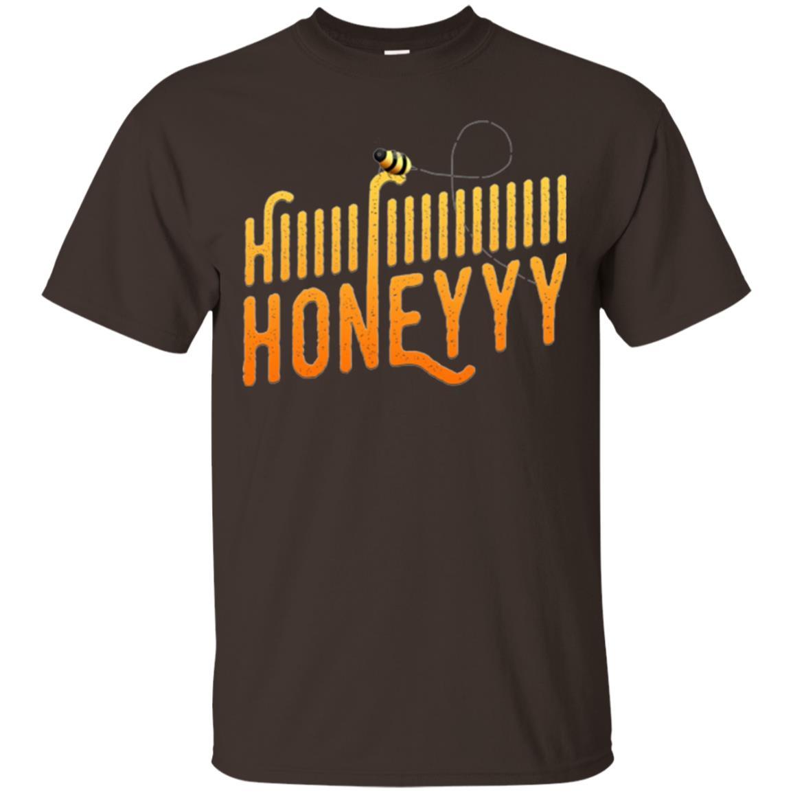 Bee T-shirt Hi Honey T-shirt Dark Chocolate