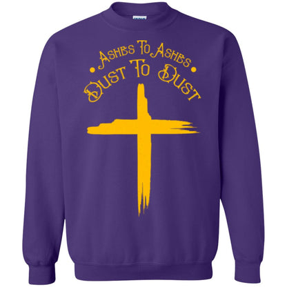 Christian T-shirt Ashes To Ashes Dust To Dust Purple