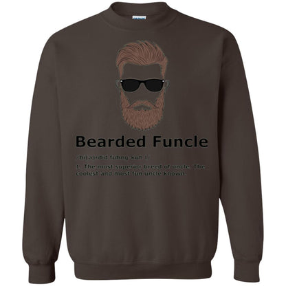 Uncle T-shirt Bearded Funcle The Most Suprior Berrd Of Uncle Dark Chocolate
