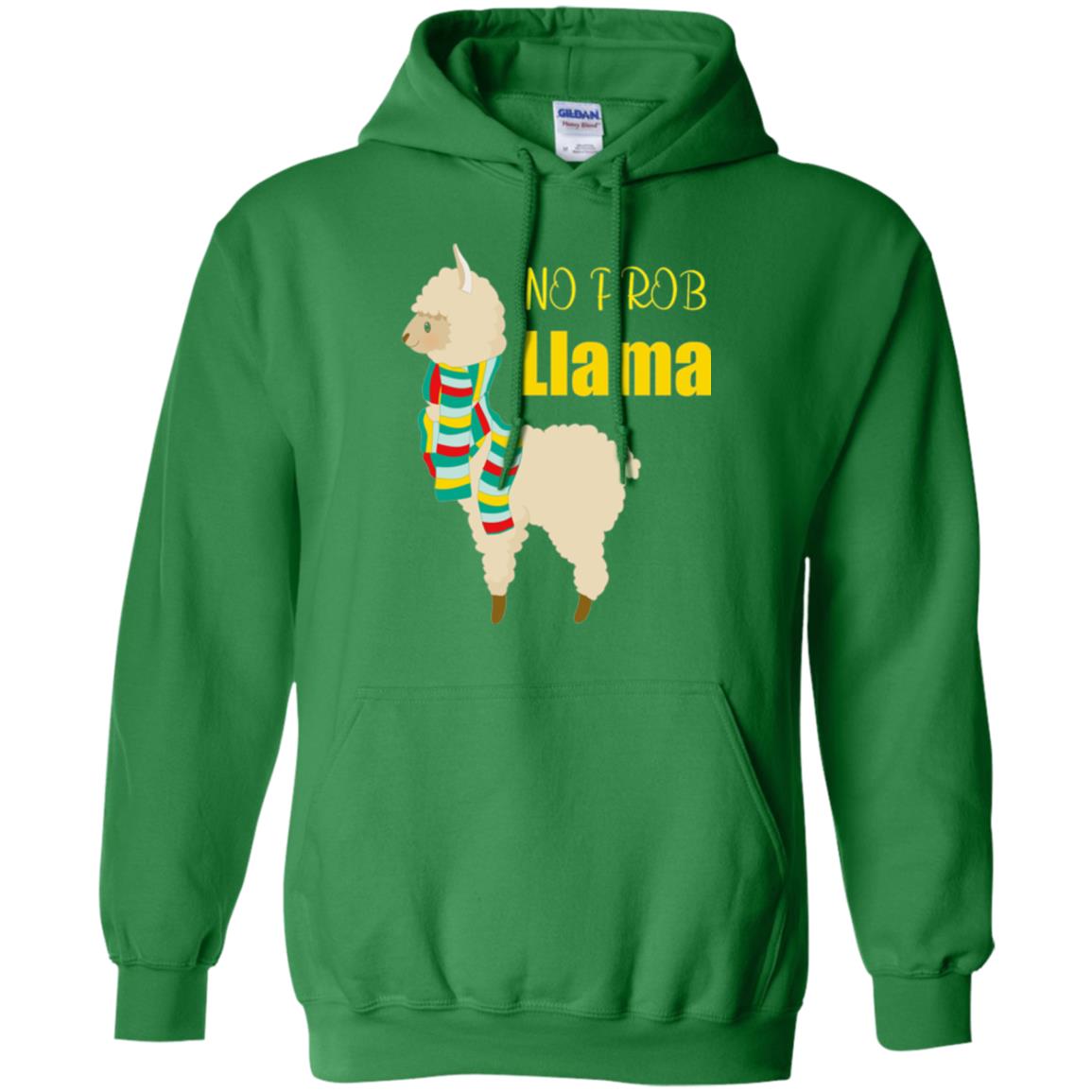 No Prob Llama T-shirt Irish Green