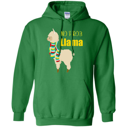 No Prob Llama T-shirt Irish Green