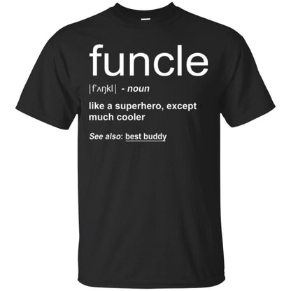 Funny Uncle T-shirt Funcle Black