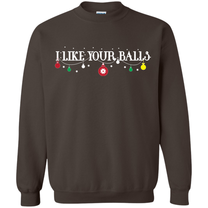 Christmas T-shirt I Like Your Balls Dark Chocolate