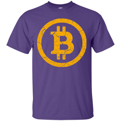 Bitcoin T-shirt Vintage Worn Distressed Look Design