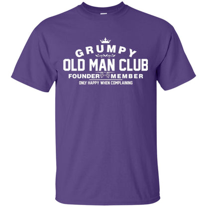 Grumpy Old Man Club Founder Member T-shirt Purple