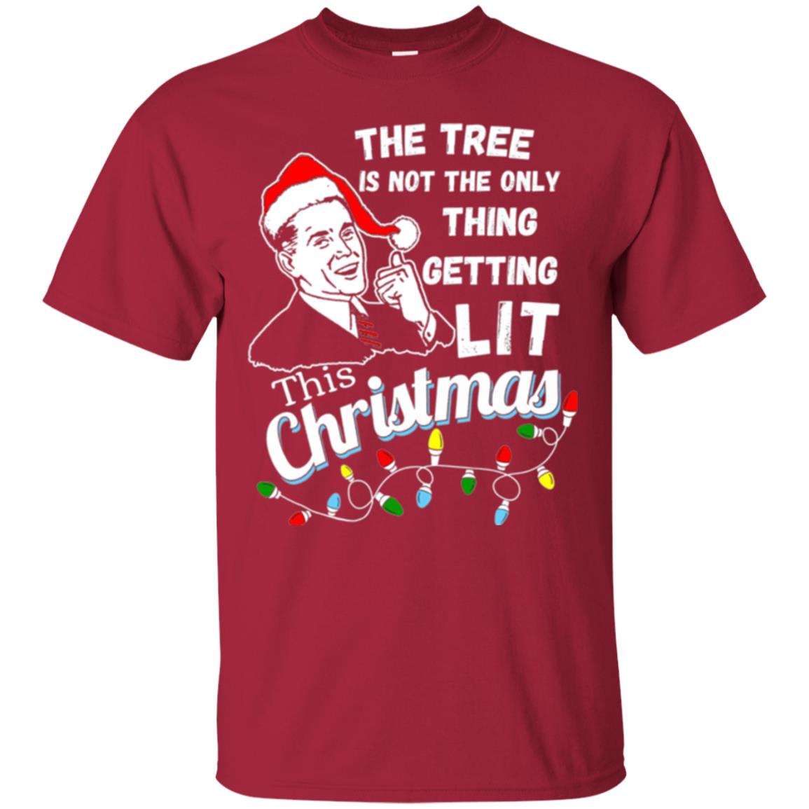 Christmas T-shirt The Tree Isn_t The Only Thing Getting Lit This Christmas Cardinal