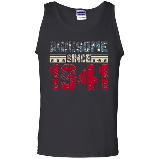 Awesome Since Legends Born In 1941 77 Years Old Birthday Shirt For Dad Or Papa Black