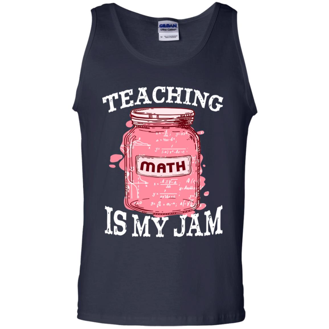 Teaching Math Is My Jam Mathematics Gift Shirt Navy
