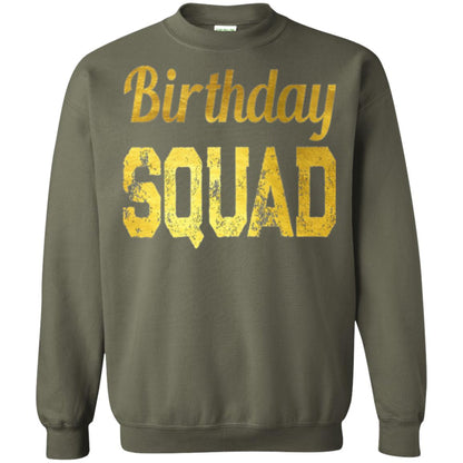 Birthday Squad Gold T-shirt Military Green