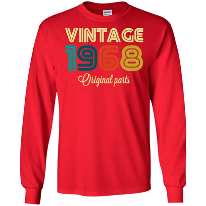 Vintage 1968 Funny Old School 50th Birthday T-shirt Red