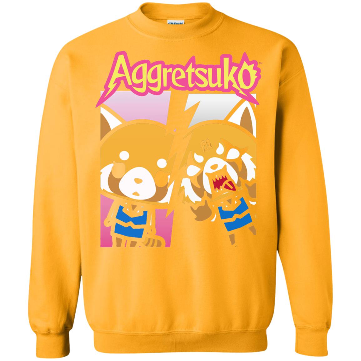 Aggretsuko Split Personality T-shirt Gold