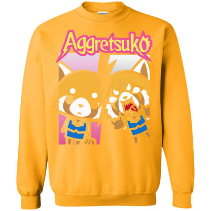 Aggretsuko Split Personality T-shirt Gold