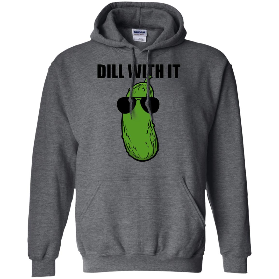 Funny Pickle T-shirt Dill With It Dark Heather