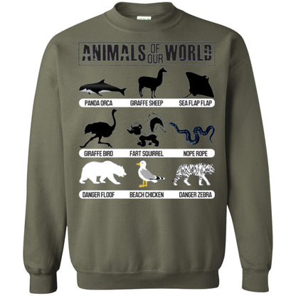 Save Animals Of Our World T-shirt Military Green