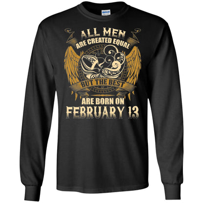 Aquarius T-shirt The Best Are Born On February 13 Black