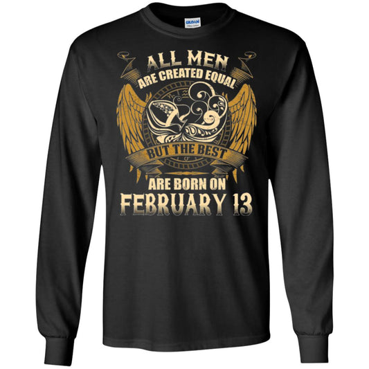 Aquarius T-shirt The Best Are Born On February 13 Black
