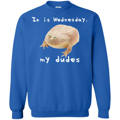 Funny Frog T-shirt It Is Wednesday My Dudes Royal