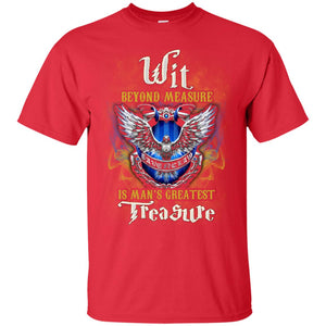 Wit Beyond Measure Is Man's Greatest Treasure Ravenclaw House Harry Potter Fan ShirtG200 Gildan Ultra Cotton T-Shirt