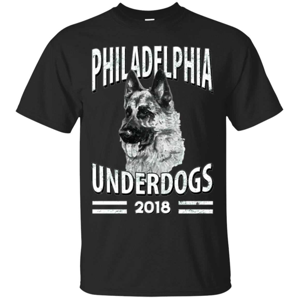 Dog Lover T-shirt Philadelphia Underdogs 2018 T-shirt Black