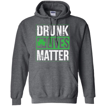 Drunk Lives Matter Saint Patrick_s Day T-shirt Dark Heather