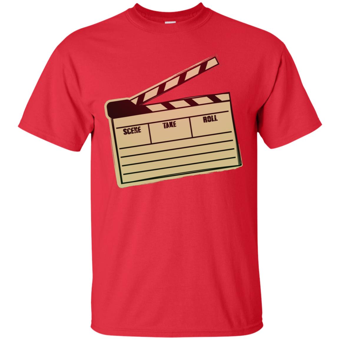 Movie Clapper Filmmaker Film Student Shirt Red