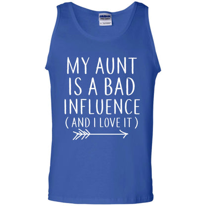 My Aunt Is A Bad Influence And I Love It Nephew Niece Shirt Royal