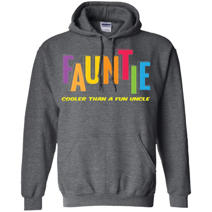 Aunt T-shirt Fauntie Cooler Than A Fun Uncle Dark Heather