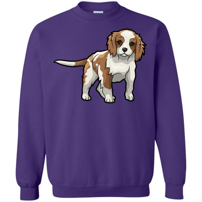 Cute Blenheim Cavalier King Charles Spaniel T-shirt Purple